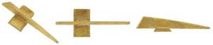Tennessee Front Sight, 
wax cast brass